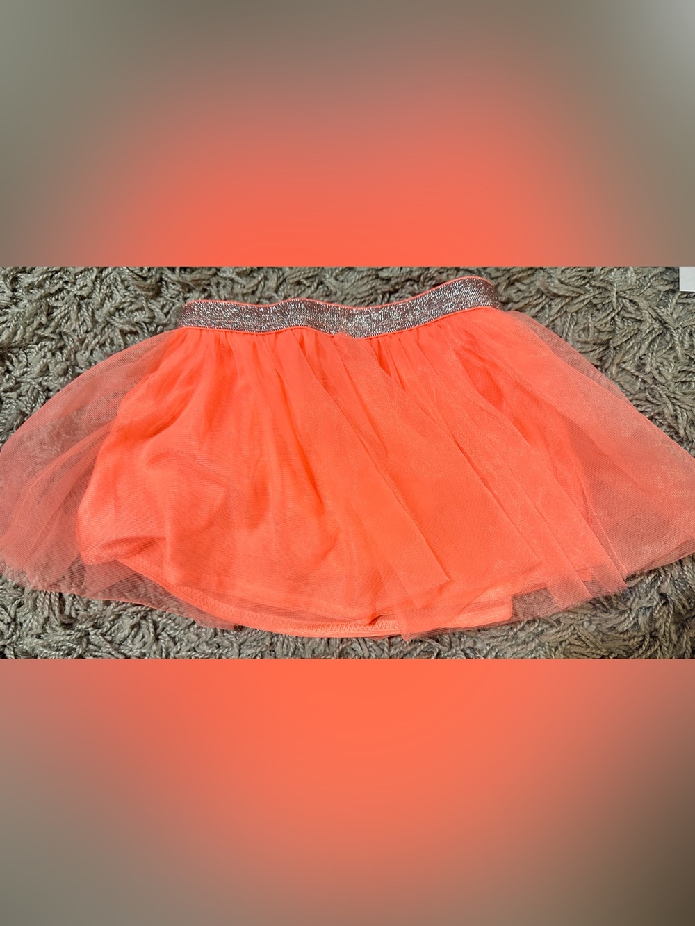 Garanimals Coral Tulle Skirt with Sparkle Waistband